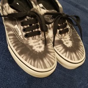 Authentic kids tie dye Van's classics